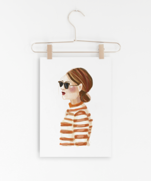 Wear Orange Watercolor Print