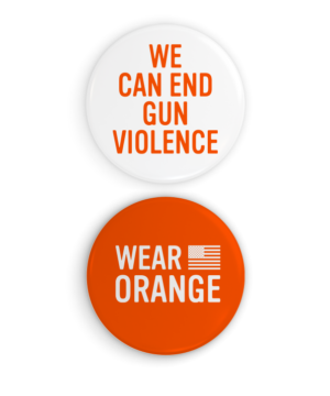 Wear Orange Button & Sticker Pack